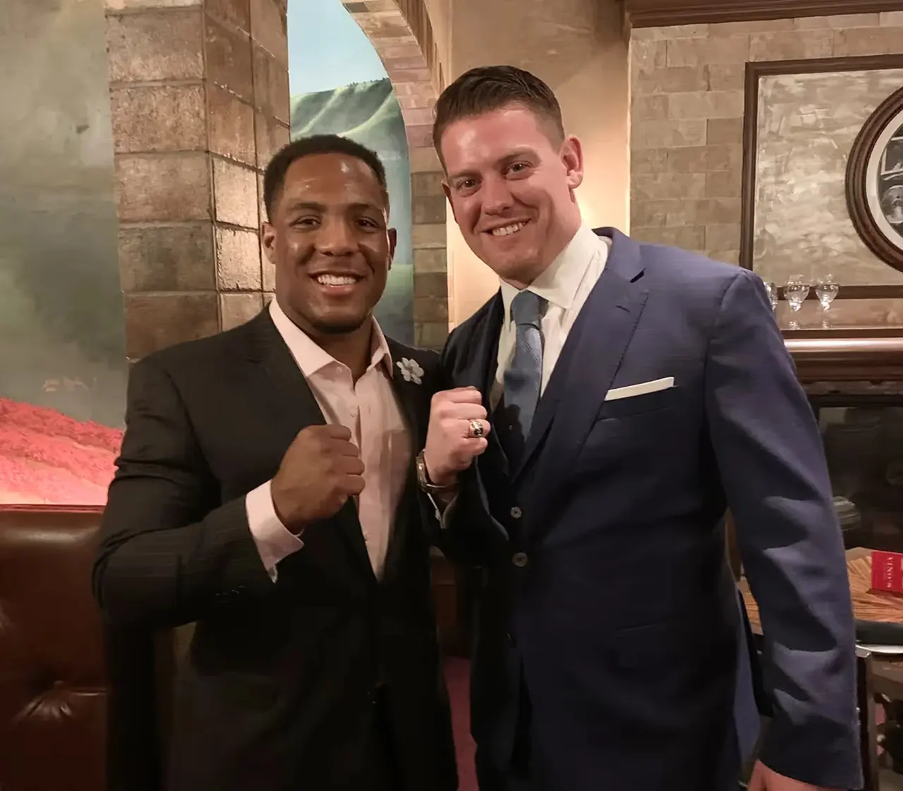 The Truth Neal and Dr. Jeff McWhorter, D.C., fists raised